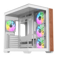 Thermaltake View 380 WS ARGB Mid Tower Tempered Glass PC Gaming Case Snow White