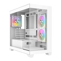 CiT Mercury White Tempered Glass Micro-ATX Case