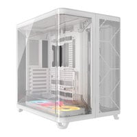 Corsair AIR 5400 LX-R RGB Triple Chamber White Mid-Tower PC Case