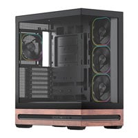 VIDA Elegance Black Tempered Glass Mid Tower PC Gaming Case