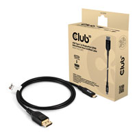 Club 3D 1m USB Type-C to DisplayPort 2.1 Bi-Directional VESA DP80 Certified Cable