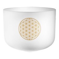 Meinl 16" Flower of Life Crystal Singing Bowl, 128 Hz / C3