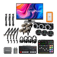 4-Person Blackmagic Complete Podcast Kit