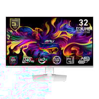 Open Box MSI 31.5" MPG 321URXW QD-OLED UHD 240Hz White G-Sync Compatible Monitor