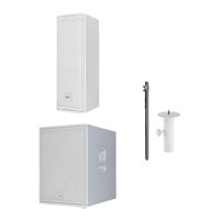 RCF - NXL 14-A & Sub15AX (White) with Stand and Spacer -