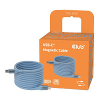 Club 3D USB-C 240W PD 3.1 Magnetic Cable - Blue