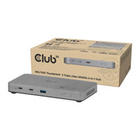 Club 3D CSV-2563 Thunderbolt 5 Portable 5-in-1 Docking Station Hub