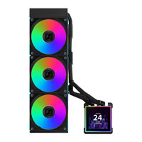 Lian Li Hydroshift II LCD-S 360CL Black All-in-One CPU Cooler with LCD and UNI FAN CL