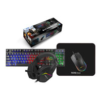 Maxx Tech 4 in 1 RGB Gaming Starter Kit Keyboard, Mouse, Pad & Headset