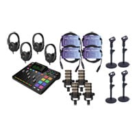 RODE Four-Person Podcasting Bundle incl AKG K361 Headphones RODE Four-Person Podcasting Bundle incl AKG K361 Headphones