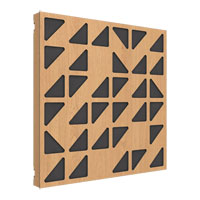 Vicoustic VicPattern Ultra Triangles - Box of 3, Natural Oak