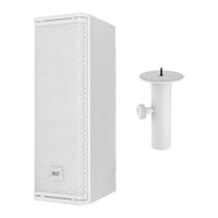 RCF NXL 14-A Compact Active Point Source Speaker (White)+ Stand Adapter