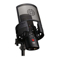 Aim Audio INSPIRE + Pack Multipattern Condenser Studio Microphone with Shockmount & Custom Case