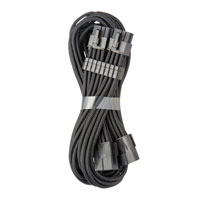 CableMod Pro ModMesh 45cm Black Sleeved Bridged 8+8 Pin PCI-e Extension Cable