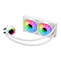 Powercool Edge ARGB 240mm White All-In-One Intel / AMD CPU Liquid Cooler