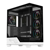 Powercool Ultra White Tempered Glass Mid Tower Gaming Case