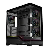 Powercool Pulsar Tempered Glass Black Mid Tower Gaming Case