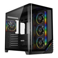 Powercool Venus Black Tempered Glass Mid Tower Gaming Case