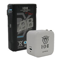 IDX DUO-C98P V-Mount Battery With Free UC-PD1SU USB-C Charger IDX DUO-C98P V-Mount Battery With Free UC-PD1SU USB-C Charger