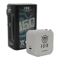 IDX DUO-C150P V-Mount Battery With Free UC-PD1SU USB-C Charger IDX DUO-C150P V-Mount Battery With Free UC-PD1SU USB-C Charger