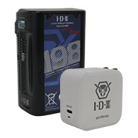 IDX DUO-C198P V-Mount Battery With Free UC-PD1SU USB-C Charger IDX DUO-C198P V-Mount Battery With Free UC-PD1SU USB-C Charger