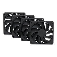 HYTE FA12 120mm PWM Fan 4 Pack Pitch Black HYTE FA12 120mm PWM Fan 4 Pack Pitch Black