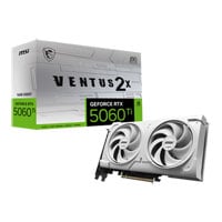 MSI NVIDIA GeForce RTX 5060 Ti 16GB VENTUS 2X OC WHITE PLUS Blackwell Graphics Card