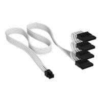 CORSAIR Elite Premium White Type-5 to SATA Power Supply Cable