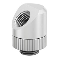 EK-Quantum Torque Rotary 45° Adapter Fitting - Satin Titanium EK-Quantum Torque Rotary 45° Adapter Fitting - Satin Titanium