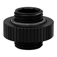 EK-Quantum Torque 7mm Static Male / Male Extender - Black EK-Quantum Torque 7mm Static Male / Male Extender - Black