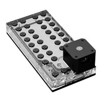 EK-QuantumX Loophole D5 Plexi Distribution Plate Black EK-QuantumX Loophole D5 Plexi Distribution Plate Black