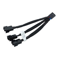EK-Cable 100mm Y-Splitter 3-Fan PWM Fan Splitter Cable EK-Cable 100mm Y-Splitter 3-Fan PWM Fan Splitter Cable
