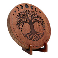 Mein Sonic Energy 10" Rain Disk, Stream Sound, Moon Phases & Tree of Life Carving Mein Sonic Energy 10" Rain Disk, Stream Sound, Moon Phases & Tree of Life Carving