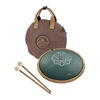 Meinl Sonic Energy 16" Octave Steel Tongue Drum, F Major, 9 Notes, 432 Hz, Dark Green Meinl Sonic Energy 16" Octave Steel Tongue Drum, F Major, 9 Notes, 432 Hz, Dark Green