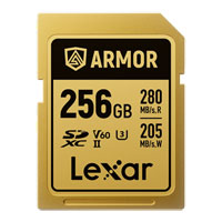 Lexar Armor Gold Stainless Steel SDXC Card 256GB Lexar Armor Gold Stainless Steel SDXC Card 256GB