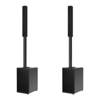 RCF EVOX J9 (Pair) Active Three-way Portable Column Speaker (Black)