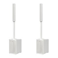 RCF EVOX J9 (Pair) Active Three-way Portable Column Speaker (White)