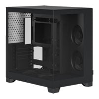 Fractal Pop 2 Vision Black Dual Chamber Mid Tower Tempered Glass PC Case