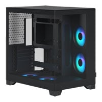 Fractal Pop 2 Vision Black RGB Dual Chamber Mid Tower Tempered Glass PC Case