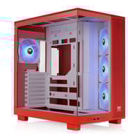 Thermaltake View 380 XL TG ARGB Flaming Orange Mid Tower Dual Chamber Tempered Glass PC Gaming Case