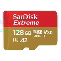 SanDisk Extreme 128GB A2 V30 microSDXC UHS-I SD Card