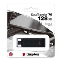 Kingston DataTraveler 70 128GB USB-C 3.2 Gen 1 Flash Drive Kingston DataTraveler 70 128GB USB-C 3.2 Gen 1 Flash Drive