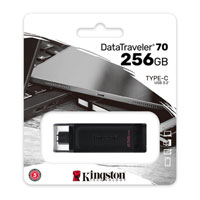 Kingston DataTraveler 70 256GB USB-C 3.2 Gen 1 Flash Drive Kingston DataTraveler 70 256GB USB-C 3.2 Gen 1 Flash Drive