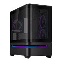 ASUS Prime AP202 ARGB Tempered Glass MicroATX Tower PC Case Black