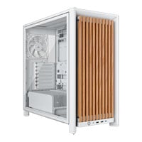 CORSAIR FRAME 4000D Wood RS White Mid Tower Tempered Glass PC Case