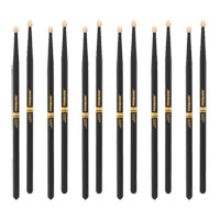 6 x Pairs ProMark Rebound 5B ActiveGrip Hickory Drumstick, Acorn Wood Tip