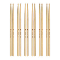 6 x Pairs - Meinl Hybrid 5A American Hickory Drumsticks - SB106