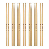 6 x Pairs - Meinl Hybrid 7A American Hickory Drumsticks SB105