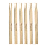 6 x Pairs Meinl Standard 7A American Hickory Drumsticks - SB100