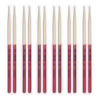 6 x Pairs Vic Firth American Classic 5A w/ Vic Grip Drumsticks